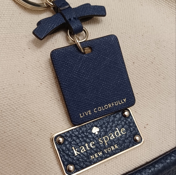 KATE SPADE Oliver Street Canvas Jacey Drawstring Bucket Crossbody Shoulder Bag - Picture 11 of 12